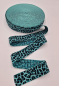 Preview: Gummiband Leo 40 mm mint-schwarz